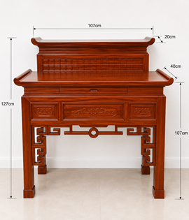 BT 2 Tầng Gỗ Tràm 107cm đặc biệt