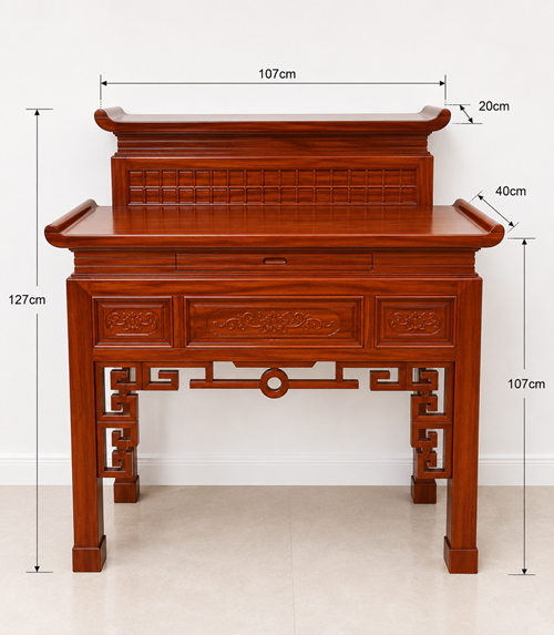 BT 2 Tầng Gỗ Tràm 107cm đặc biệt