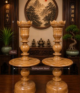Chân Đèn Gỗ Gõ 7T