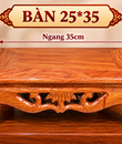 Bàn 25*35 gỗ hương