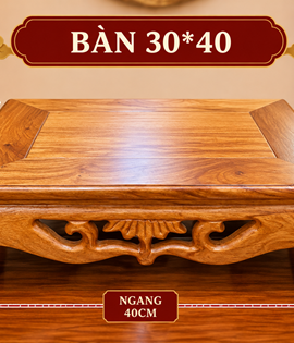 Bàn 30*40 gỗ hương