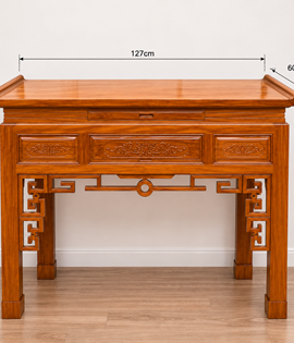 BÀN THỜ 1 TẦNG GỖ GÕ DB 127CM