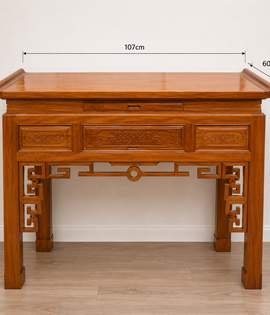 BÀN THỜ 1 TẦNG GỖ GÕ DB107 CM