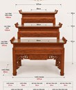 Bàn thờ 3 tầng gỗ hương 127