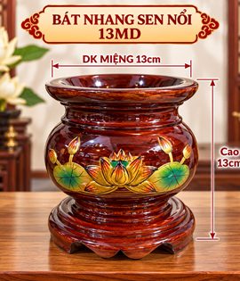 Bát nhang sen nổi 13 MD