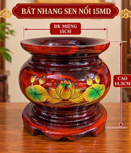 Bát nhang sen nổi 15MD