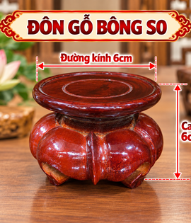 Đôn gỗ bông số0