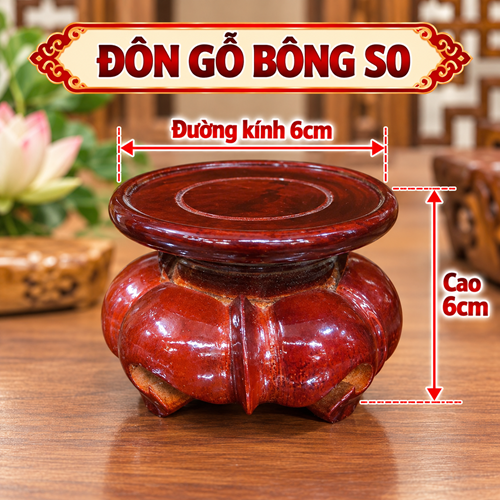 Đôn gỗ bông số0