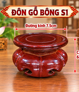 Đôn gỗ bông số1