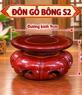 Đôn gỗ bông số2