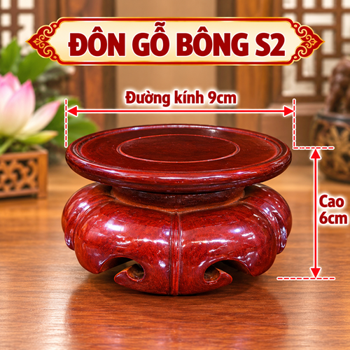 Đôn gỗ bông số2