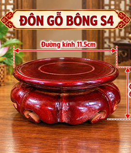 Đôn gỗ bông số4