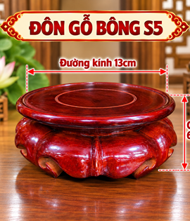 Đôn gỗ bông số5