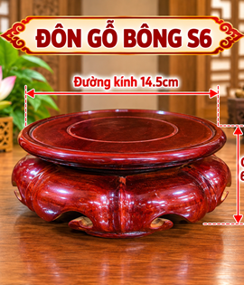 Đôn gỗ bông số6