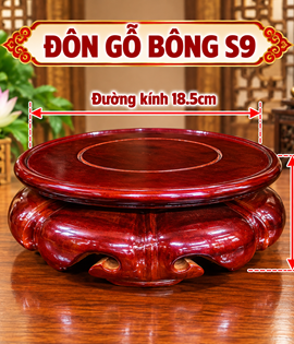 Đôn gỗ bông số9