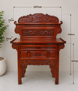 BT 2 TẦNG GỖ TRÀM 107CM HKH
