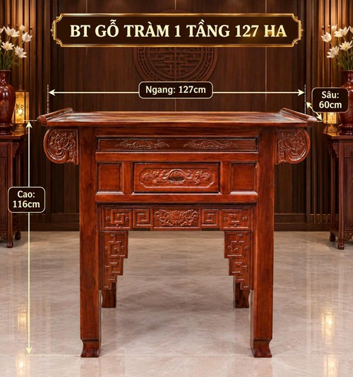 BT GỖ TRÀM 1 TẦNG 127 HA ĐỎ