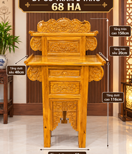 BT GỖ TRÀM 2 TẦNG 68 HA