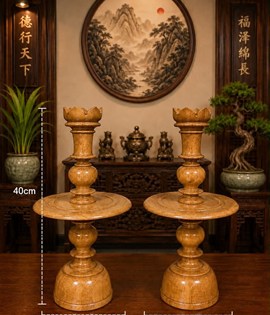 Chân Đèn Gỗ Gõ 4T