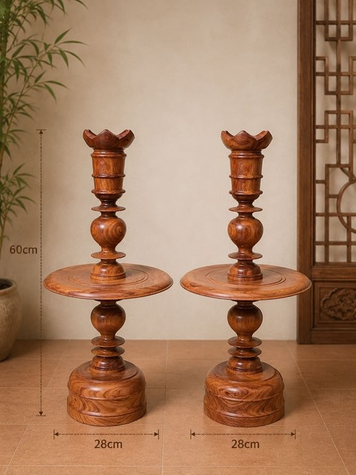 Chân đèn hương đá 6T