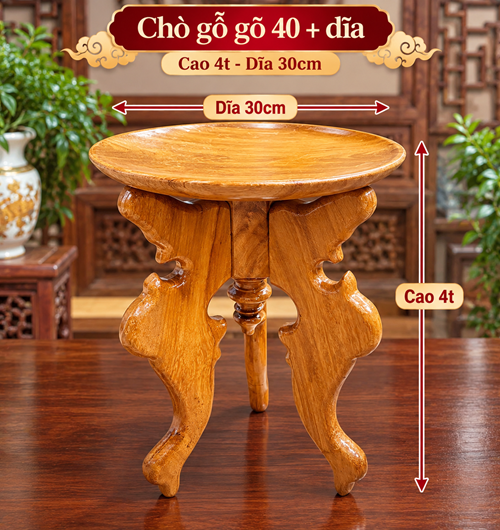 Chò gỗ gõ 40+dĩa