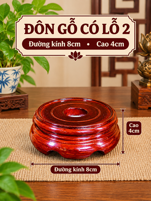 Đôn gỗ có lỗ s2