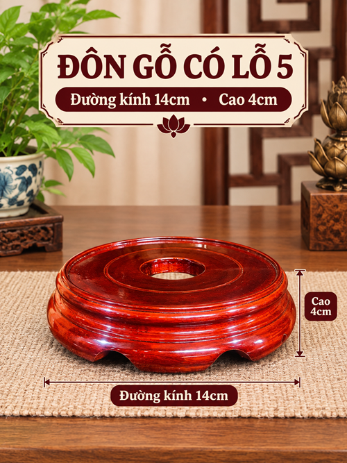 Đôn gỗ có lỗ s5