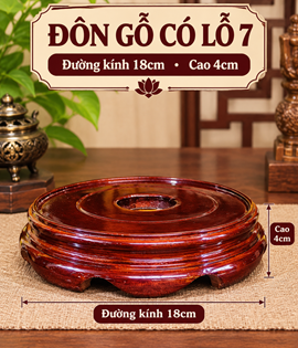 Đôn gỗ có lỗ s7