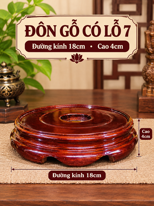 Đôn gỗ có lỗ s7