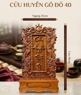 Cửu huyền gỗ đỏ 40cm
