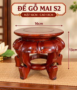 ĐẾ GỖ MAI SỐ 2