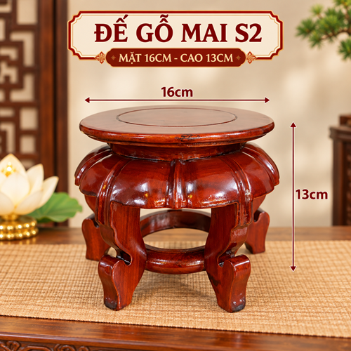 ĐẾ GỖ MAI SỐ 2