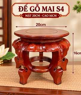 ĐẾ GỖ MAI SỐ 4