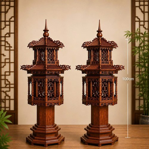 đèn lồng gỗ 1m gỗ hương
