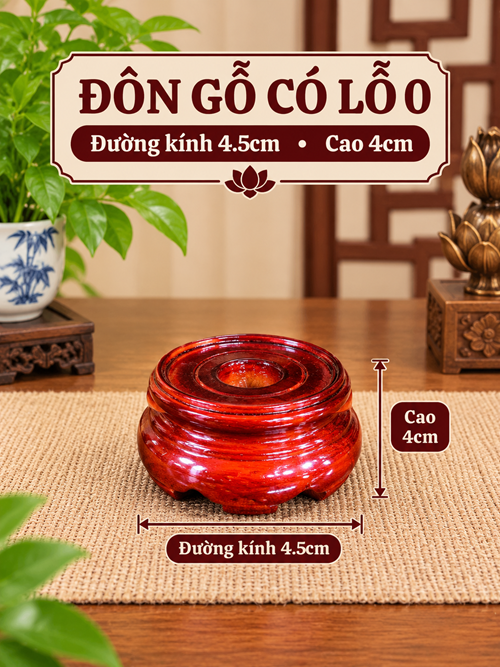 Đôn gỗ có lỗ s0