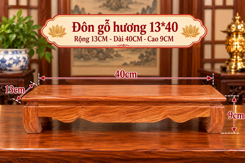 ĐÔN GỖ HƯƠNG 13*40