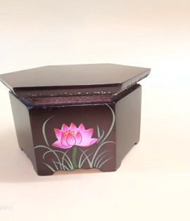 Đôn Gỗ Lục Giác đại 25cm