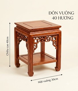 Đôn vuông 40 hương