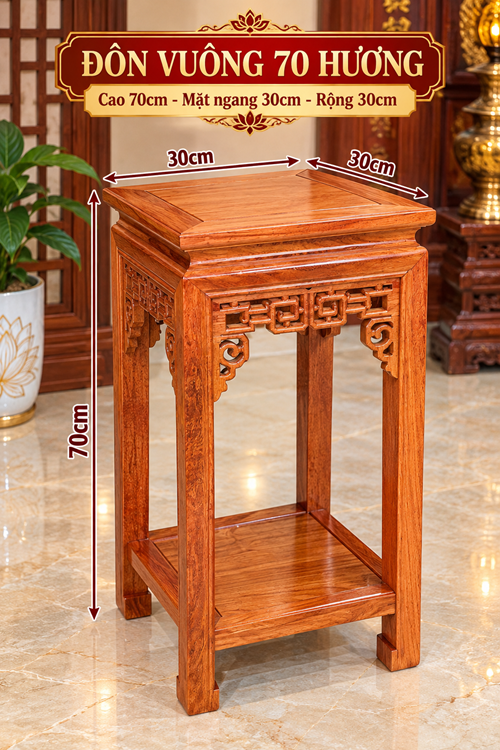 Đôn vuông 80 hương