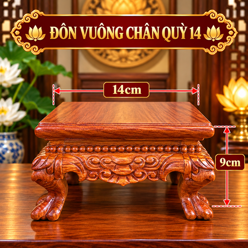 Đôn Vuông chân quỳ 14