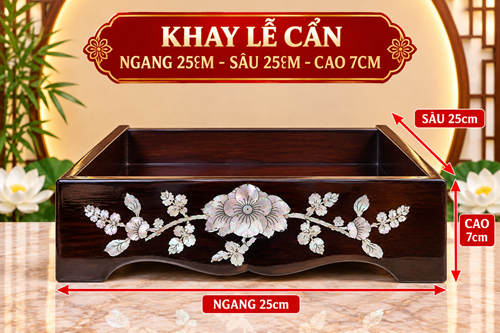Khay Lễ cẩn đen