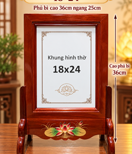 Khung hình thờ bông nổi 18*24