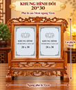 khung hình đôi 20*30 MD (gỗ hương)
