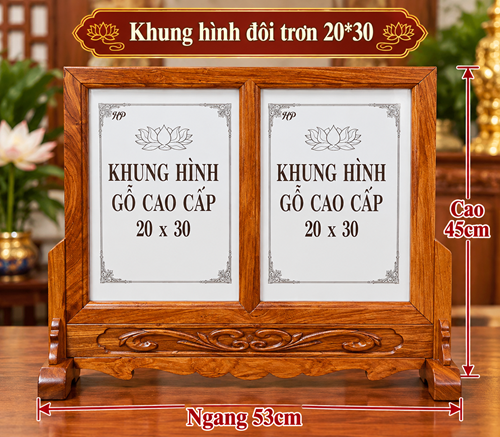 KHUNG HÌNH ĐÔI TRƠN 20*30