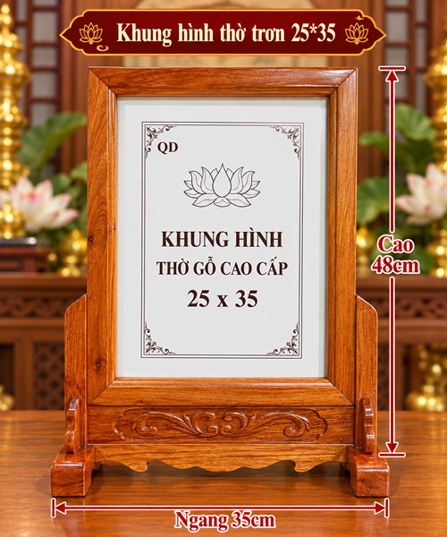 KHUNG HÌNH THỜ TRƠN 25*35