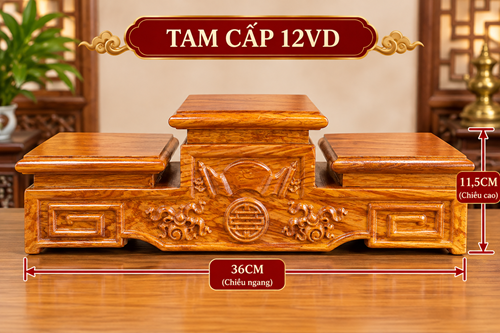 TAM CẤP 12 VD GỖ HƯƠNG
