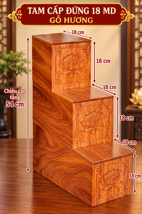 tam cấp đứng hương 18 md