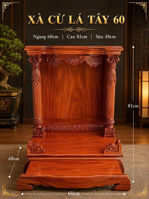 TRANG THỜ 60 XÀ CỪ LÁ TÂY