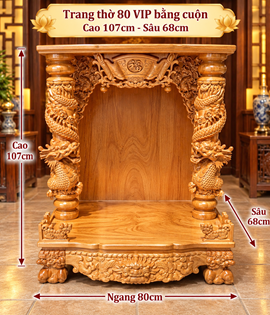 Trang thờ 80 VIP bằng cuộn