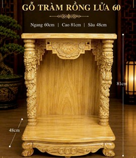 TRANG THỜ GỖ TRÀM RỒNG LỬA 60